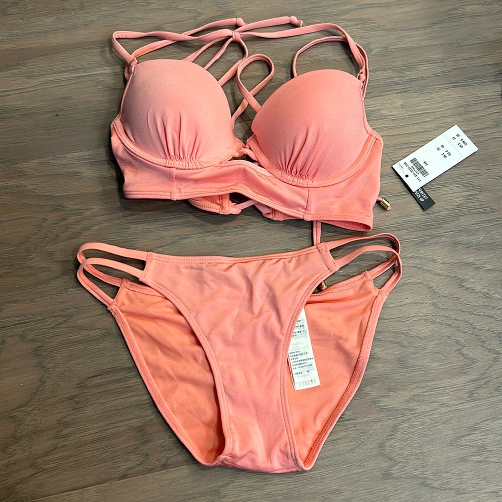Coral bikini set